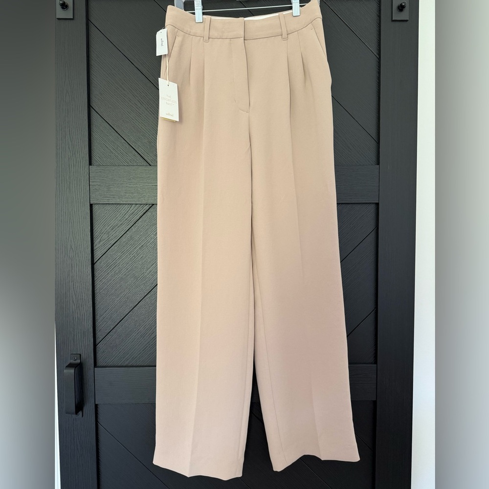 Aritzia Wilfred The Effortless Wide Leg Pant in Cairo